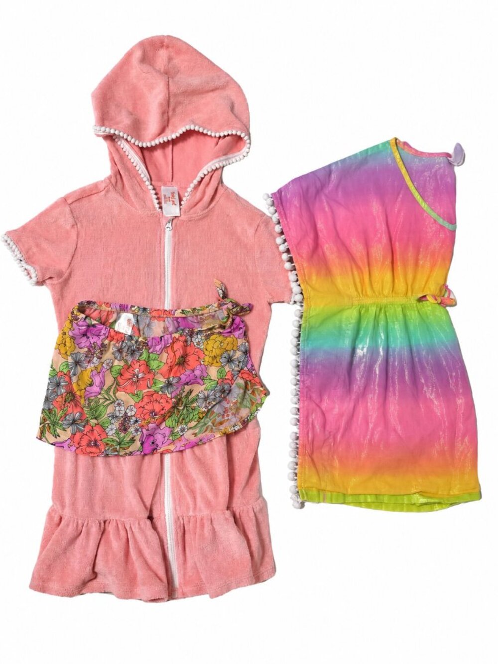 Girls Beach Cover Up Lot XS 4/5 Cat & Jack More Than Magic Swim